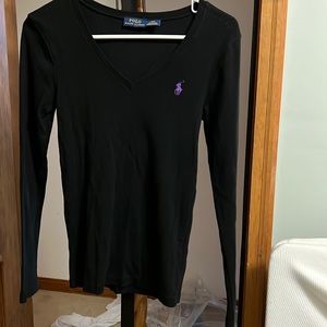 Black Vneck sweater - women